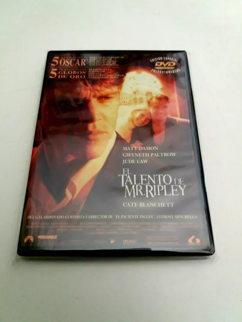 Dvd "El Talento De Mr Ripley" Anthony Minghella Matt Damon Gwyneth Paltrow Jude