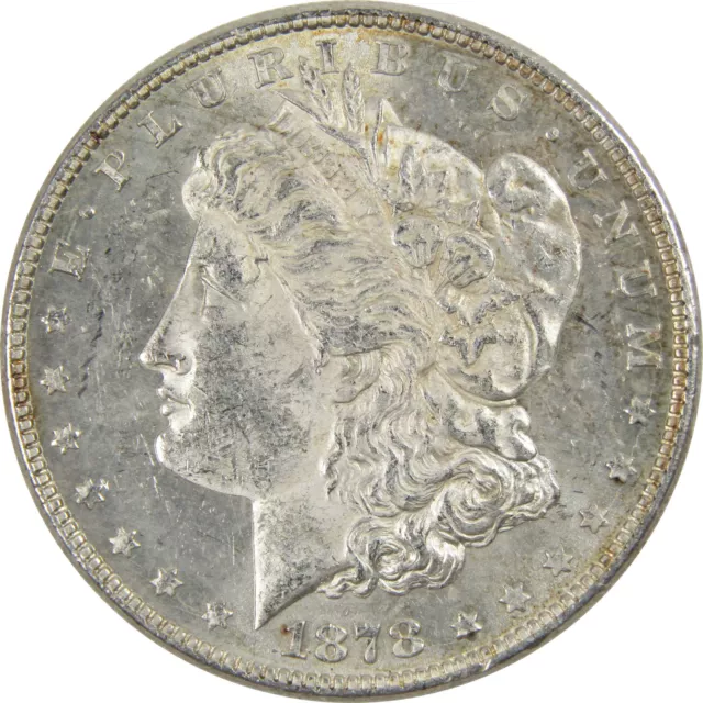 1878 8TF Morgan Dollar BU Uncirculated Mint State 90% Silver SKU:I3839