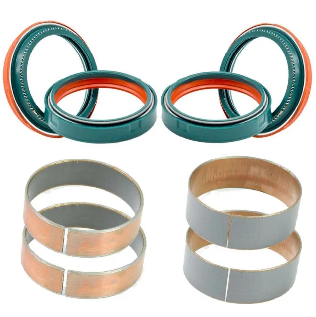 SKF dual compound fork seal & inner & outer fork bushings fits WP 48mm fork