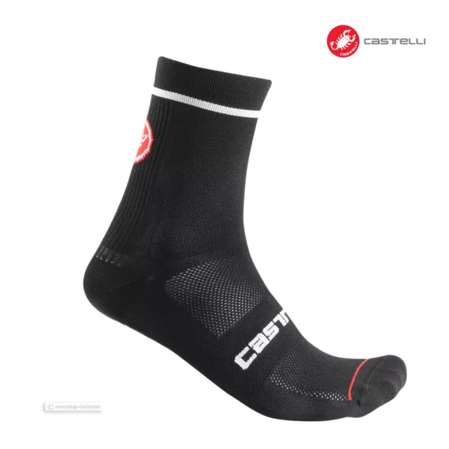 Castelli Entrata 9 Fahrrad Socken: Schwarz - ein Paar