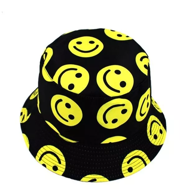 Smiley Face Summer Vibes Bucket Hat Happy Vibes for Summer Fun