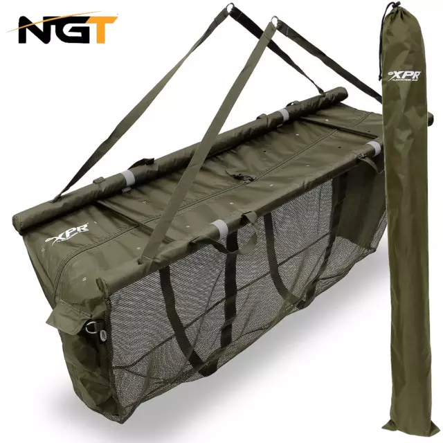 NGT Large XPR Floating Carp Fishing Weighing Sling Retaining System  - With Case