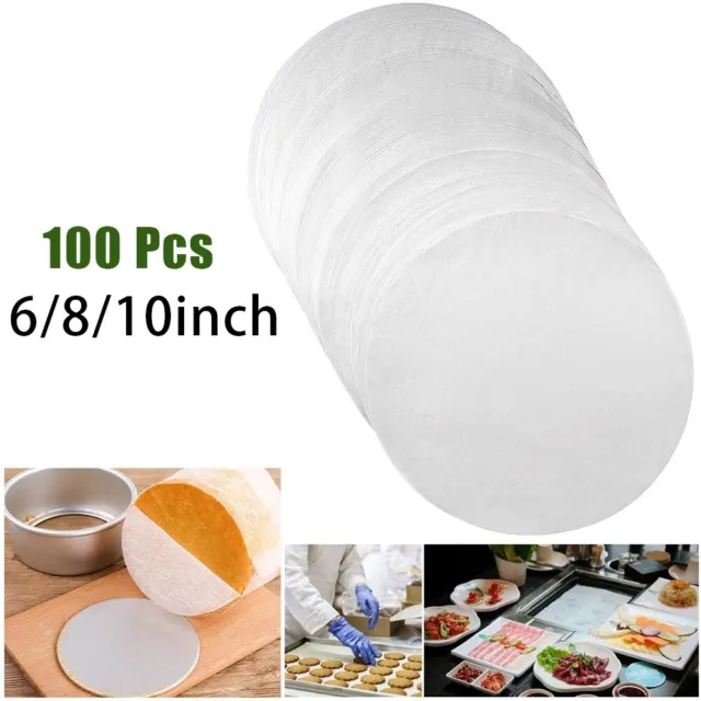 Fodere carta pergamena ad alta temperatura 100 pz padelle per torta circolare 6/