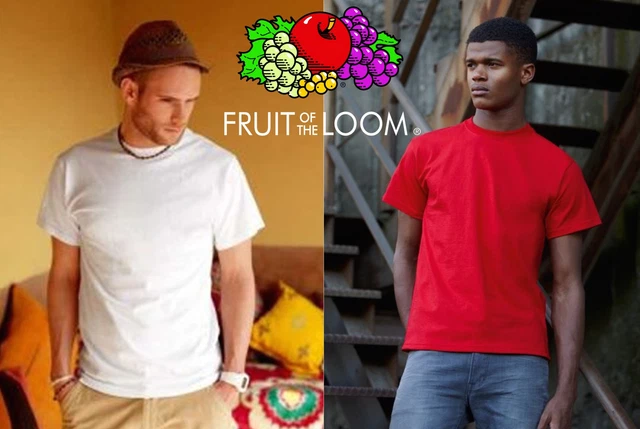 STOCK 3 pezzi FRUIT OF THE LOOM maglietta T-shirt HEAVY 195 gr. manica corta