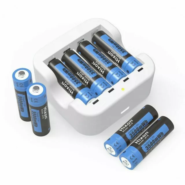 Batterie ricaricabili agli ioni di litio Hixon 1,5 V AA 3500mWh 14500 AA batteria 3