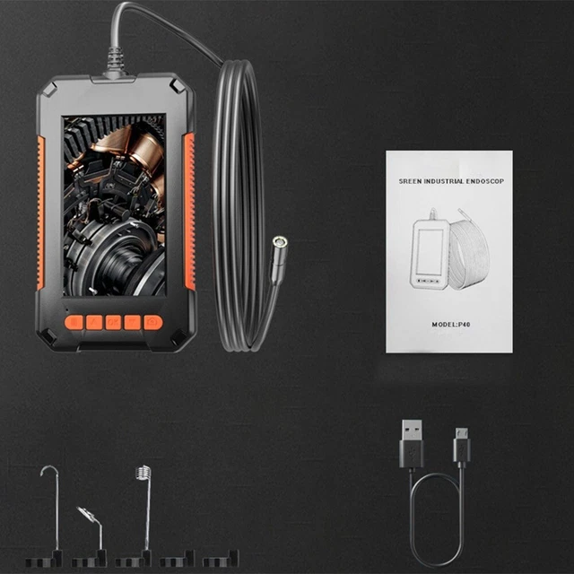 Appareil photo endoscopique étanche avec écran LCD 4 3 pouces et batterie rech