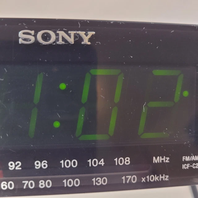 SONY DREAM MACHINE AM FM Dual Alarm Clock Radio Model ICFC218 Auto