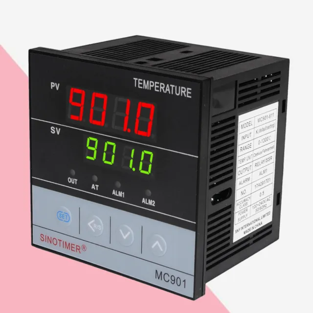Régulateur de température à cadran 92 × 92, 0-400 deg C