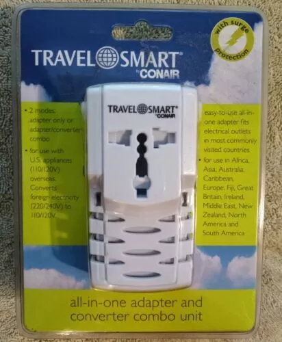 NWOT Travel Smart Conair all i one adapter/converter combo unit