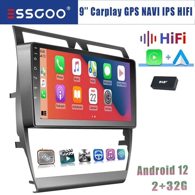 CARPLAY 7&ANDROID 12 Autoradio GPS Navi USB DAB 1+32G Für Audi A6 S6