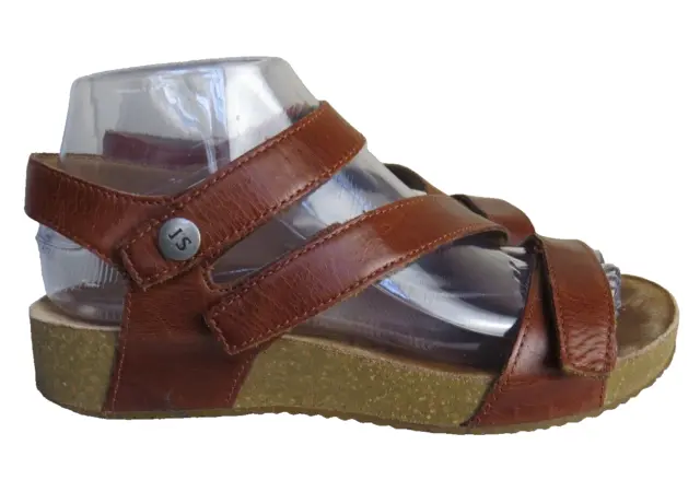 JOSEF SEIBEL Tonga Leather Sandals SIZE 38 (7/7.5) Brown, Comfort