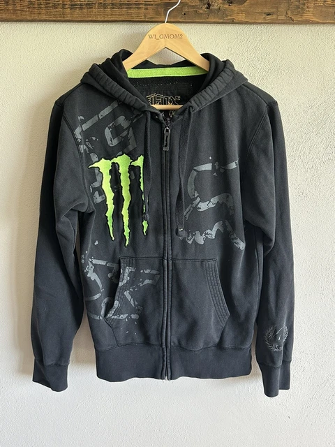 Fox Racing Monster Energy 4 Ricky Carmichael Embroidered Full Zip Hoodie Small
