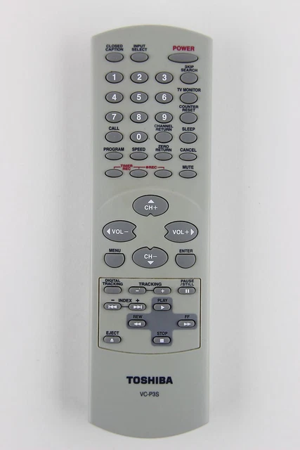 Toshiba VC-P3S TV/VCR Combo Remote Control