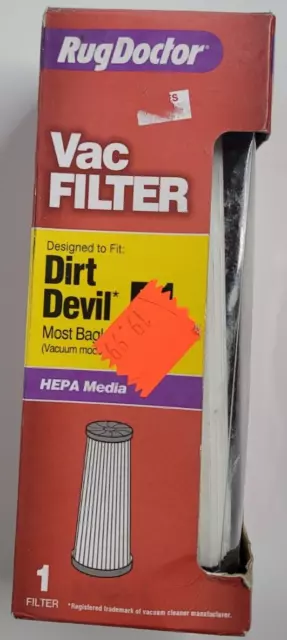 RugDoctor Vac Filter Hepa Media Dirt Devil F1 Vacuum NEW