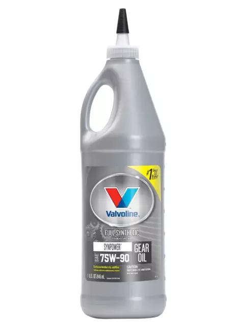 Valvoline SynPower SAE 75W-90 Full Synthetic Gear Oil 1 QT, Case of 12 2