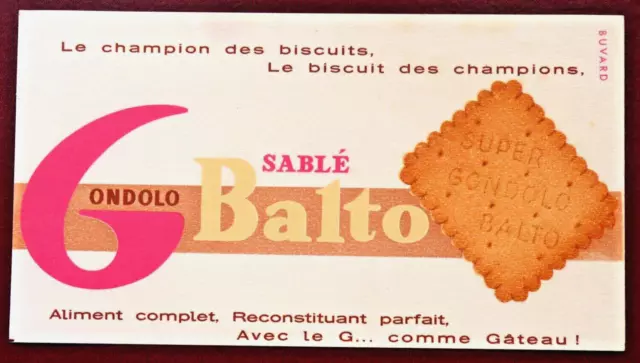 Buvard - Gondolo Balto Sablé - Biscuits Gâteau -  Illustrateur -