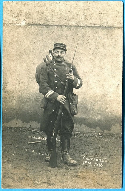 Carte Photo CPA Guerre - Élèves Caporaux Écris, Militaire France Années 1900