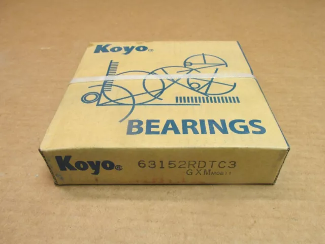 KOYO 63152RDTC3  Bearing Rubber Seals 75x160x37 mm 6315-2RS-C3 6315RS Japan