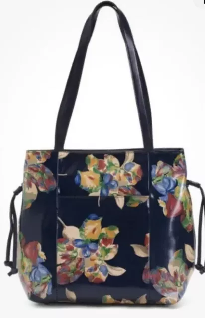 Patricia Nash Everton Le Fleur Leather Large Tote Shoulder Handbag NWT