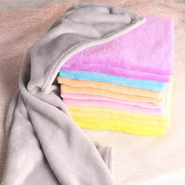 50*70CM Soft Warm Micro Plush Fleece Blanket Throw Rug Sofa Bedding Blanket Home