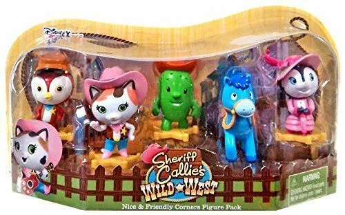 Disney Junior Sheriff Callie Wild West Nice & Friendly Corners Figure 5 pack