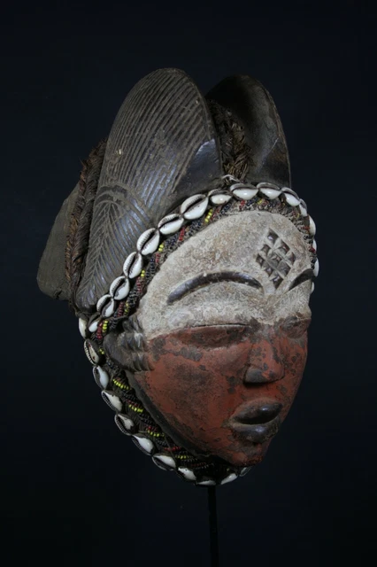 African Okuyi helmet mask - PUNU tribe - Gabon, TRIBAL ART, AFRICAN ART CRAFTS