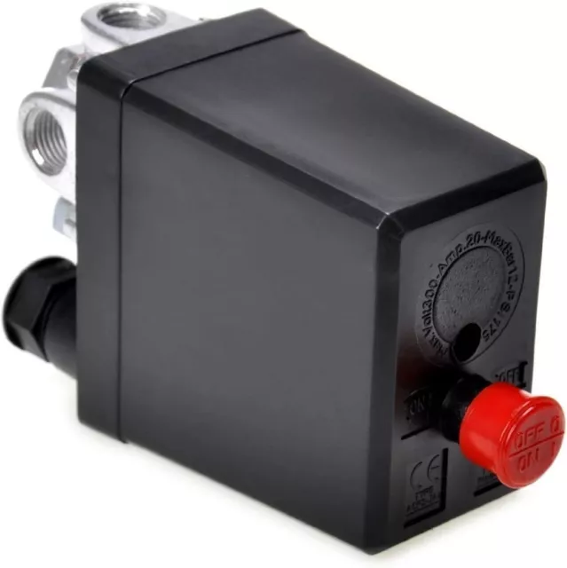 Goldenvalueable Air Compressor Pressure Switch Control Valve 90-120 PSI 240V