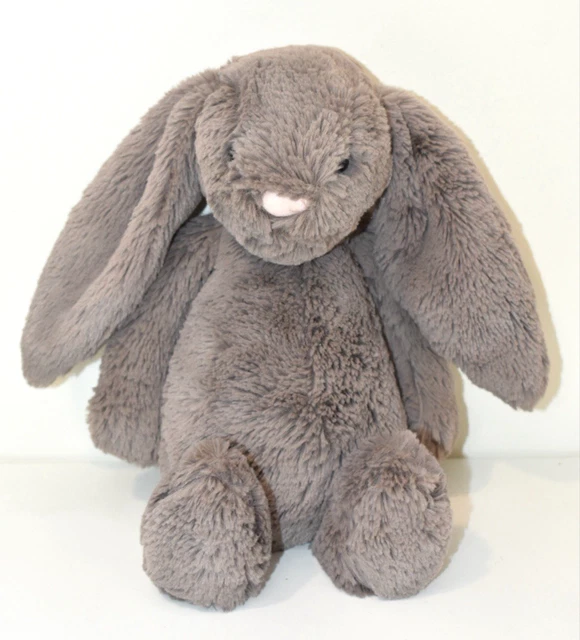 Medium Rabbit Teddy JELLYCAT BASHFUL BUNNY Truffle Retired Brown Medium Rabbit 12” Inch ...
