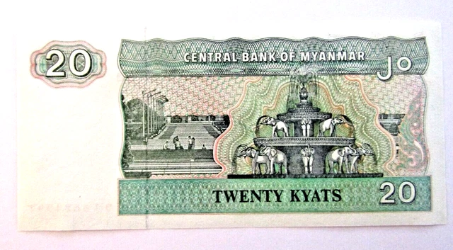 Banknote Myanmar 20 Kyats 1994 Nd Issue Unc