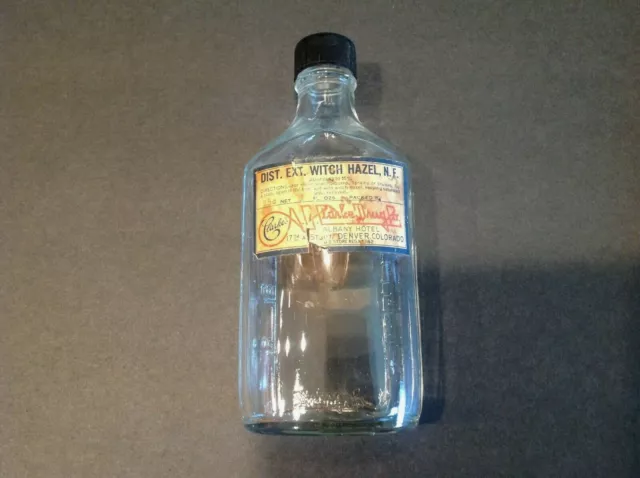 Antique Bottle-Clarke Drug Co. Albany Hotel Denver