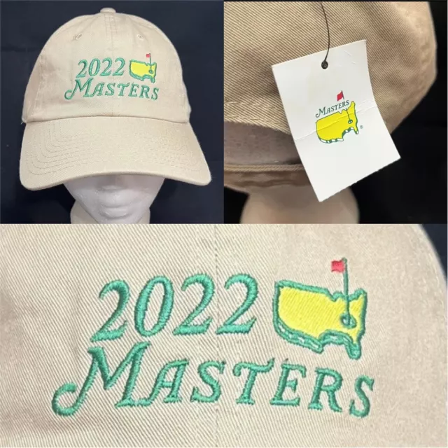 2022 Masters Strapback Hat PGA Major Golf Tournament Augusta Georgia Logo Cap