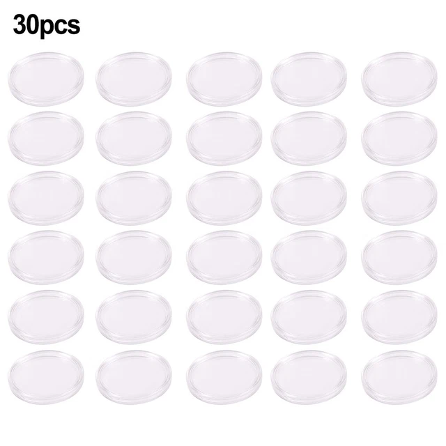 Rond Capsule pièce de monnaie 40.6 Mm Transparent Hermétique Étui Nouveau