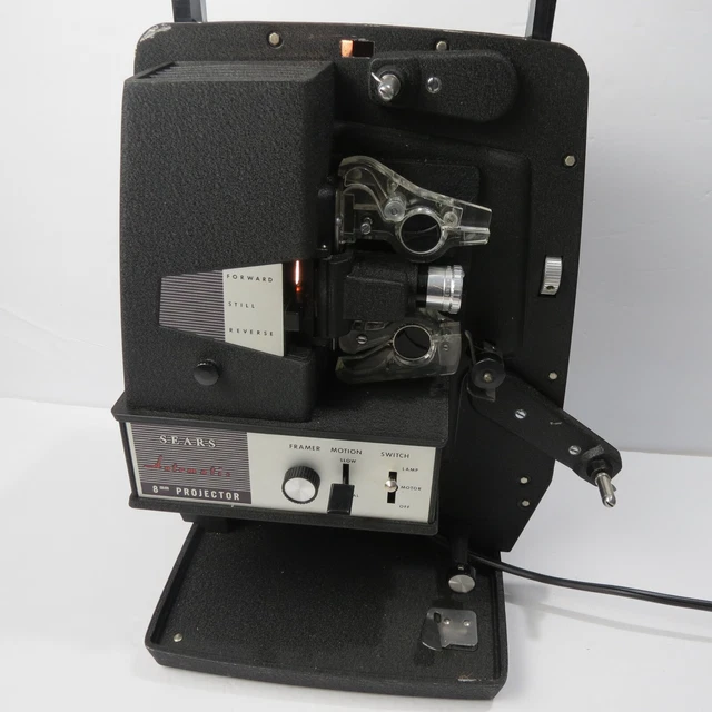 Proyector automático de películas vintage Sears 8 mm