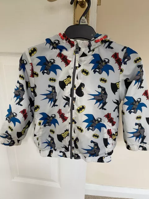 Children’s Batman Rain Mac. Size 2-3. Next  With Hood Vgc