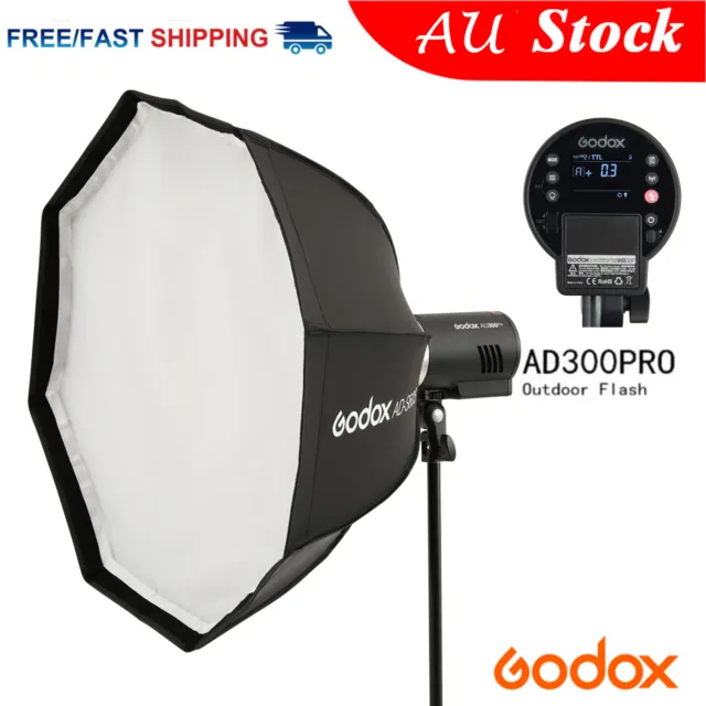 Godox AD300pro 2.4G TTL HSS Outdoor Battery Flash with 60CM Grid Softbox ADS60S