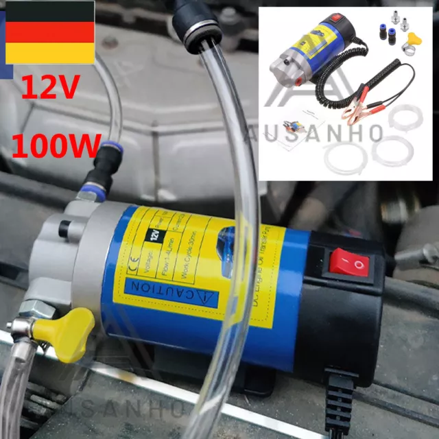 12V 100W Dieselpumpe Absaugpumpe Ölabsaugpumpe Ölpumpe Getriebeölpumpe  4L/min