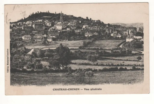 Cpa 58 - Château-Chinon : Vue Générale (Nièvre) - Écrite