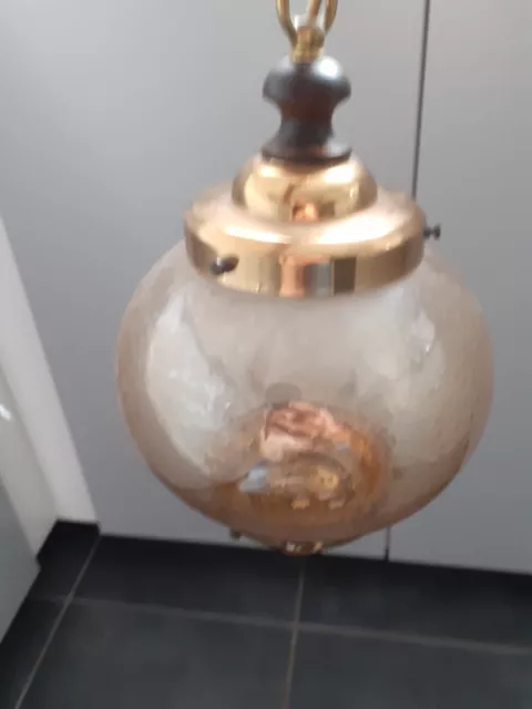 Petit lustre / plafonnier boule Fumé Bulle D Air