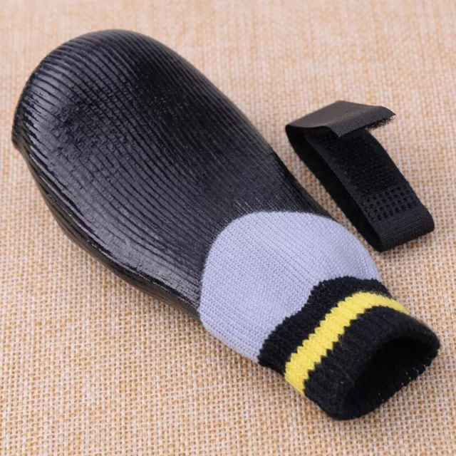 4Pc Pet Dog Cat Non-slip Socks Puppy Knit WarmBottom Shoes Slippers 3