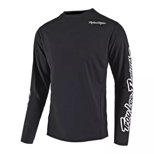 TROY LEE DESIGNS Spring Solid Jersey schwarz Enduro Motocross MTB MX