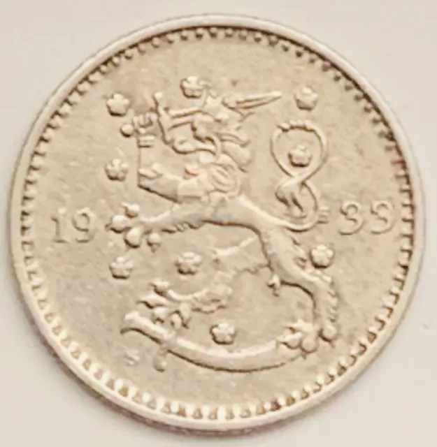 1933 Finland Markka KM# 30 Circulated Condition
