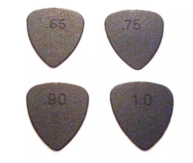 New 1 x Textured Surface Black Guitar Pick Plectrum 1.0mm 0.90mm 0.75mm OR 0.65m