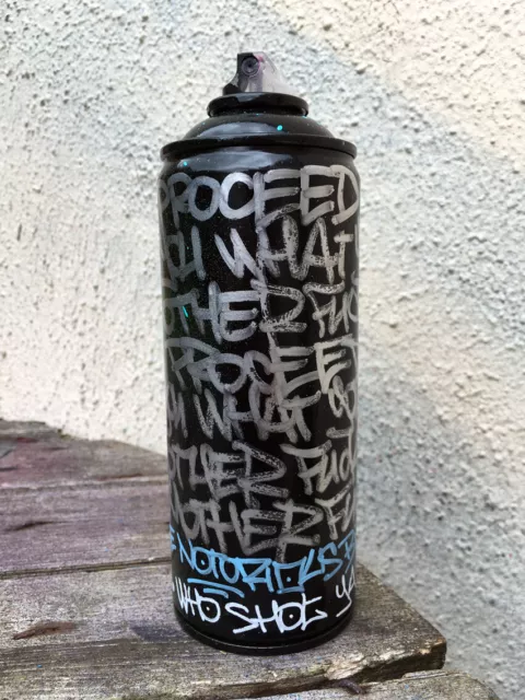 PEINTURE SIGNÉE SUR bombe - custom spray can contemporain graffiti street  art EUR 30,00 - PicClick FR