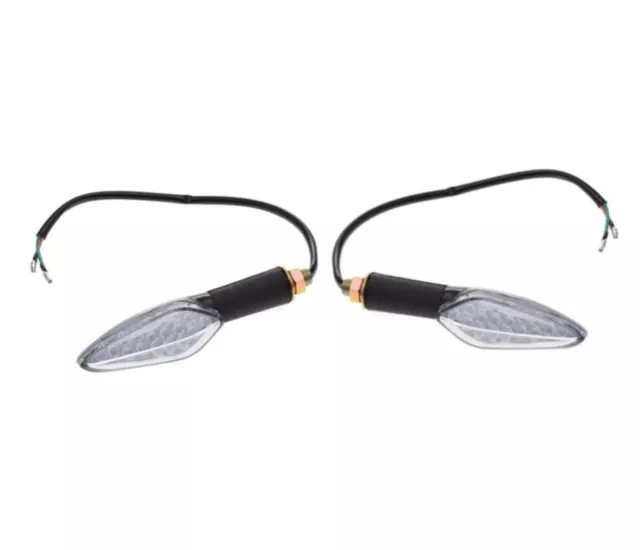 2x Blinker Vorne Rechts und Links LED Klar für JUNAK 904 Blinkleuchte ECE - E24