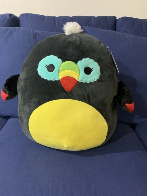 Squishmallows 16” Tito the Toucan Kellytoy Black Toucan Bird plush 2023 Summer