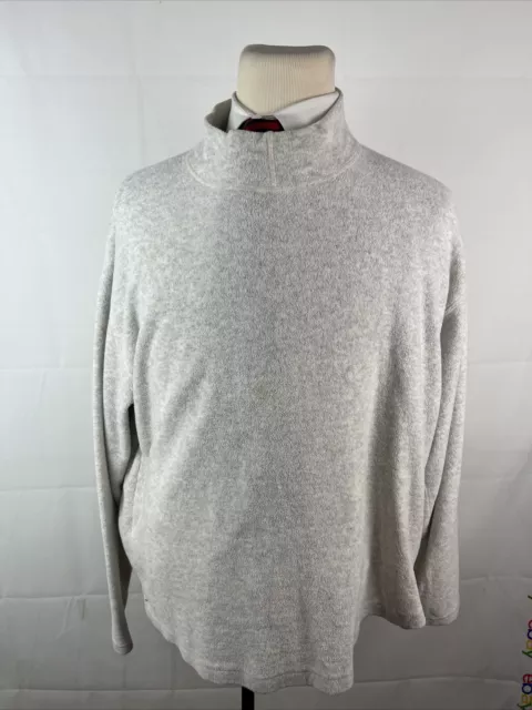 Zegna Sport Men's Light Gray Cotton Blend Turtleneck Sweater SIZE XL $795