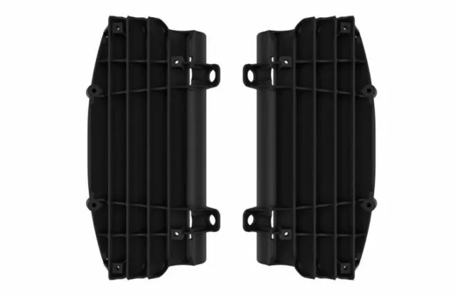 KTM RADIATOR LOUVERS Rad GUARDS EXC EXCF 2017 - 2023 BLACK POLISPORT Enduro