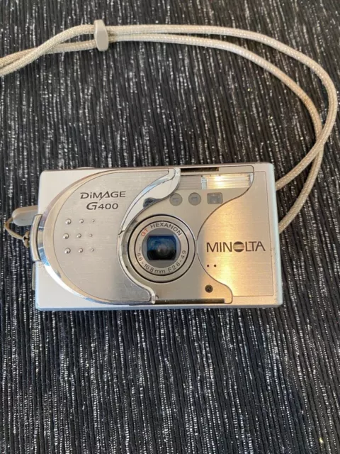 Minolta Dimage G400 4.0MP Compact Digital Camera Silver -- EXCELLENT!