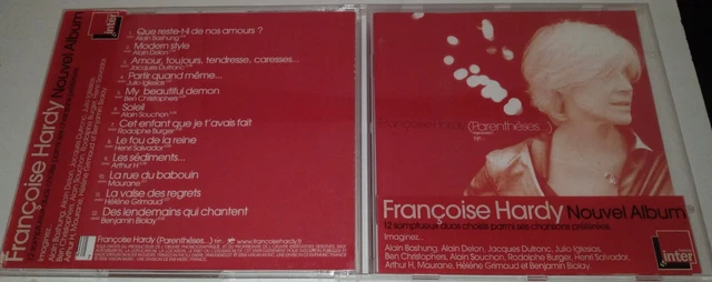 FRANCOISE HARDY ALBUM Cd Parentheses Duos Alain Delon Bashung Souchon ...
