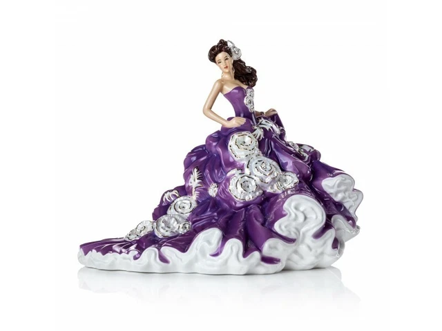 Englische Damen Co Lady Bone China Figur: Amethyst Verzauberung